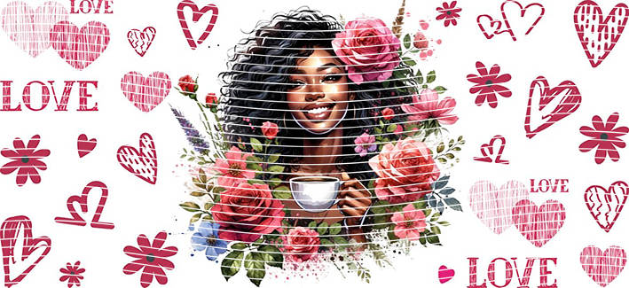 16oz Sunflower Girl-SU-117